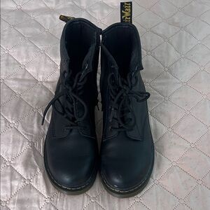 Dr. Martens Black Leather Combat Boots
